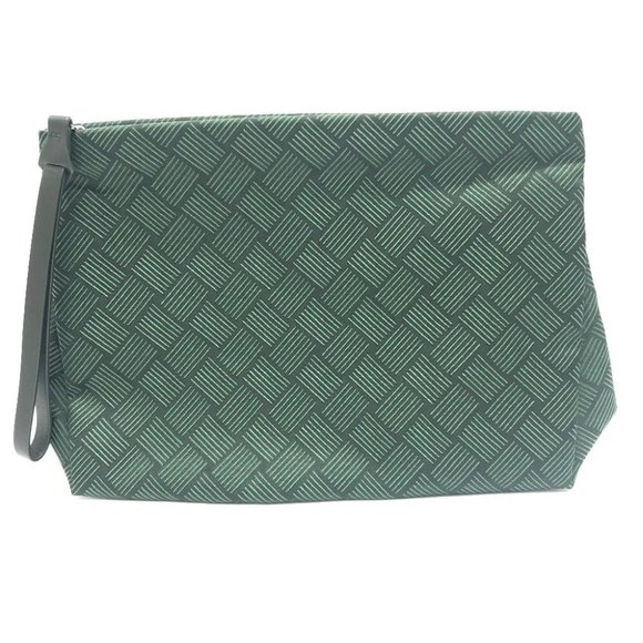 AUTHENTICITY GUARANTEED BOTTEGA VENETA Overall handle Clutch bag Canvas - Picture 1 of 12